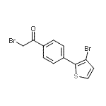 CAS 登录号：944450-89-9， 2-溴-1-[4-(3-溴-2-噻吩基)苯基]乙酮