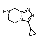 CAS 登录号：945262-32-8， 3-环丙基-5,6,7,8-四氢[1,2,4]三唑并[4,3-a]吡嗪
