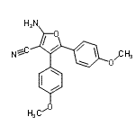 CAS#: 94556-80-6, 2-Amino-4,5-bis(4-methoxyphenyl)-3-furonitrile