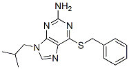 CAS 登录号:94571-97-8, 6-苄基硫-9-(2-甲基丙基)嘌呤-2-胺