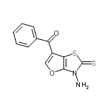 CAS 登录号：945950-95-8， (3-氨基-2-硫代-2,3-二氢呋喃并[2,3-d][1,3]噻唑-6-基)(苯基)甲酮