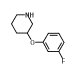 CAS 登录号：946725-84-4， 3-(3-氟苯氧基)哌啶