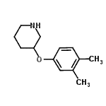 CAS 登录号：946725-92-4， 3-(3,4-二甲基苯氧基)哌啶