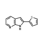 CAS 登录号：947017-65-4， 2-(2-噻吩基)-1H-吡咯并[2,3-b]吡啶