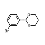 CAS 登录号：947534-46-5， 2-(3-溴苯基)-1,3-氧硫杂环已烷
