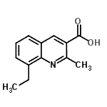 CAS 登录号：948291-31-4， 8-乙基-2-甲基-3-喹啉羧酸