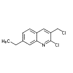 CAS 登录号：948291-32-5， 2-氯-3-(氯甲基)-7-乙基喹啉
