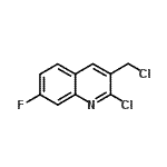 CAS 登录号：948291-38-1， 2-氯-3-(氯甲基)-7-氟喹啉
