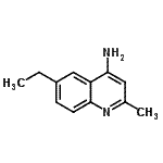 CAS 登录号：948293-17-2， 6-乙基-2-甲基-4-喹啉胺