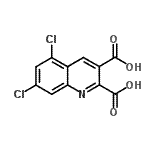 CAS 登录号：948293-77-4， 5,7-二氯-2,3-喹啉二甲酸