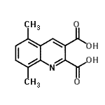 CAS 登录号：948293-98-9， 5,8-二甲基-2,3-喹啉二甲酸
