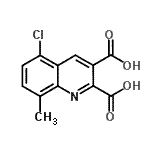 CAS 登录号：948294-19-7， 5-氯-8-甲基-2,3-喹啉二甲酸