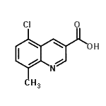 CAS 登录号：948294-24-4， 5-氯-8-甲基-3-喹啉羧酸
