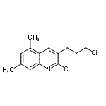 CAS 登录号：948294-58-4， 2-氯-3-(3-氯丙基)-5,7-二甲基喹啉