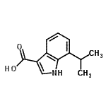 CAS 登录号：948581-63-3， 7-异丙基-1H-吲哚-3-羧酸