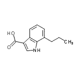 CAS 登录号：948581-65-5， 7-丙基-1H-吲哚-3-羧酸