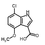 CAS 登录号：948581-69-9， 7-氯-4-甲氧基-1H-吲哚-3-羧酸