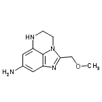 CAS 登录号：949159-31-3， 2-(甲氧基甲基)-5,6-二氢-4H-咪唑并[1,5,4-De]喹喔啉-8-胺