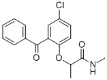 CAS 登录号:94922-81-3, 2-(2-苯甲酰基-4-氯苯氧基)-N-甲基丙酰胺
