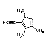CAS 登录号：94990-00-8， 5-乙炔基-1,3-二甲基-1H-吡唑-4-胺