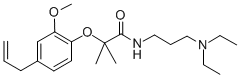 CAS#: 95001-13-1, 2-(4-Allyl-2-Methoxyphenoxy)-N-(3-(Diethylamino)Propyl)-2-Methyl-Propionamide