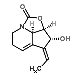 CAS 登录号：95119-34-9， (2aR,3R,4E,7bR)-4-亚乙基-3-羟基-2a,3,4,6,7,7b-六氢-2-氧杂-7a-氮杂环戊并[Cd]茚-1-酮