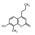 CAS 登录号：95184-99-9， 7-羟基-8-甲基-4-丙基-2H-苯并吡喃-2-酮