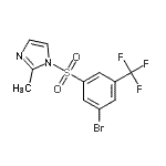 CAS 登录号：951884-57-4， 1-{[3-溴-5-(三氟甲基)苯基]磺酰基}-2-甲基-1H-咪唑