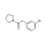 CAS 登录号：951884-73-4， 2-(3-溴苯基)-1-(1-吡咯烷基)乙酮