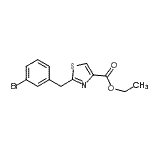 CAS 登录号：954241-25-9， 乙基2-(3-溴苄基)-1,3-噻唑-4-羧酸酯