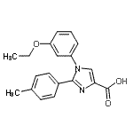 CAS 登录号：954382-59-3， 1-(3-乙氧基苯基)-2-(4-甲基苯基)-1H-咪唑-4-羧酸