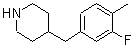 CAS 登录号：955287-58-8， 4-(3-氟-4-甲基苄基)哌啶