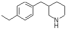 CAS 登录号：955287-70-4， 3-(4-乙基苄基)哌啶