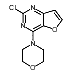 CAS 登录号：956034-08-5， 2-氯-4-(4-吗啉基)呋喃并[3,2-d]嘧啶