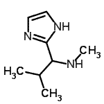 CAS 登录号：956298-97-8， 1-(1H-咪唑-2-基)-N,2-二甲基-1-丙胺
