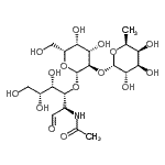 CAS 登录号：95632-88-5， 6-脱氧-alpha-L-吡喃半乳糖基-(1->2)-beta-D-吡喃半乳糖基-(1->3)-2-乙酰氨基-2-脱氧-D-半乳糖