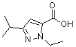 CAS#: 956397-13-0, 1-Ethyl-3-isopropyl-1H-pyrazole-5-carboxylic acid