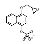 CAS#: 95648-12-7, Potassium 4-(2-oxiranylmethoxy)-1-naphthyl sulfate