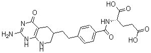 CAS 登录号：95693-76-8， N-[4-[2-(2-氨基-3,4,5,6,7,8-六氢-4-氧代吡啶并[2,3-d]嘧啶-6-基)乙基]苯甲酰基]-L-谷氨酸