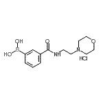 CAS 登录号：957060-89-8， (3-{[2-(4-吗啉基)乙基]氨基甲酰}苯基)硼酸盐酸盐(1:1)