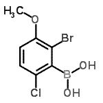 CAS#: 957062-90-7, (2-Bromo-6-chloro-3-methoxyphenyl)boronic acid