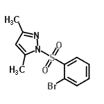 CAS 登录号：957120-77-3， 1-[(2-溴苯基)磺酰基]-3,5-二甲基-1H-吡唑