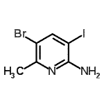 CAS 登录号：958357-86-3， 5-溴-3-碘-6-甲基-2-吡啶胺