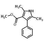 CAS 登录号：95838-55-4， 甲基2,5-二甲基-4-苯基-1H-吡咯-3-羧酸酯