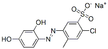 CAS#: 95873-56-6, Sodium 3-Chloro-6-[(2,4-Dihydroxyphenyl)Azo]Toluene-4-Sulphonate