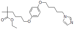 CAS 登录号:95923-66-3, 6-(4-(5-(1-咪唑基)戊氧基)苯氧基)-2,2-二甲基己酸乙酯