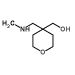 CAS 登录号：959238-75-6， {4-[(甲基氨基)甲基]四氢-2H-吡喃-4-基}甲醇