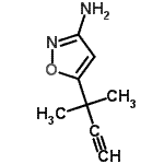 CAS 登录号：95924-04-2， 5-(2-甲基-3-丁炔-2-基)-1,2-恶唑-3-胺