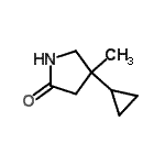 CAS 登录号：959240-08-5， 4-环丙基-4-甲基-2-吡咯烷酮