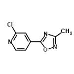 CAS 登录号：959240-51-8， 2-氯-4-(3-甲基-1,2,4-恶二唑-5-基)吡啶